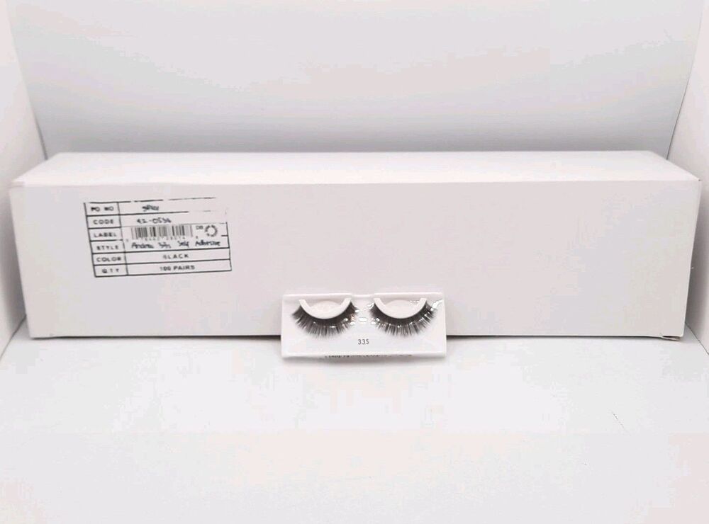 Lot 100 Self-adhesive Eyelashes ANDREA REDI-LASH #33 No Glue Needed False Lashes
